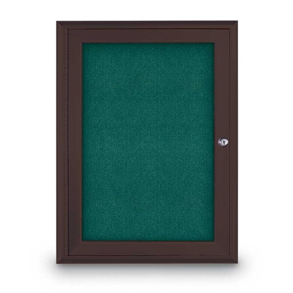 Sliding Door Indoor Enclosed Corkboard, 9